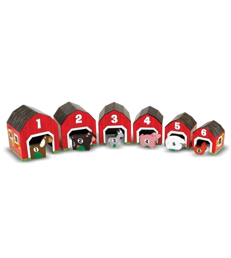Дървени къщички с животни за ориентация Melissa and Doug 12434
