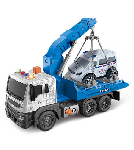 Детски камион пътна помощ Raya Toys с музика и светлини, 1:16