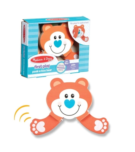 Дървена играчка Melissa and Doug First Play Peek-a-Boo Мече 0562