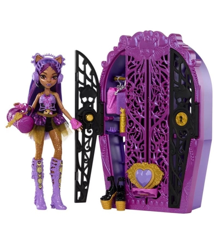 Кукла Mattel Barbie Monster High Skulltimate Secrets, Clawdeen Wolf с аксесоари, 32 см