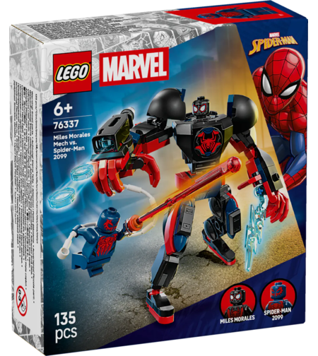 LEGO® Marvel Майлс Моралес с робот срещу Спайдърмен 2099 76337