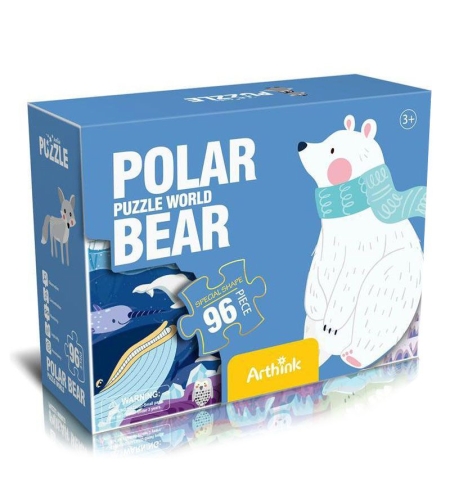 Пъзел Raya Toys Бели мечки, 96 ч.