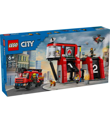 LEGO® City Пожарна команда и пожарникарски камион 60414