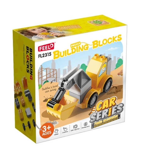 Конструктор Feelo Car Series Excavator, 10 ч.