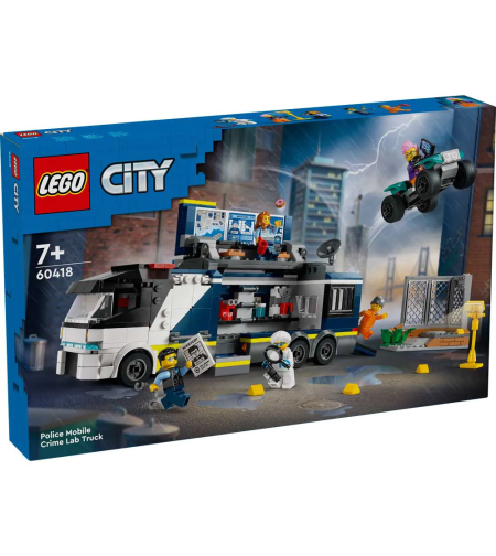 LEGO® City Камион с мобилна полицейска лаборатория 60418