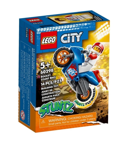 LEGO® City Stuntz Каскадьорски мотоциклет ракета 60298