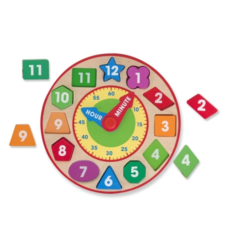 Дървен часовник сортер Melissa and Doug 18593