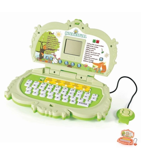 Образователен детски лаптоп с мишка Raya Toys English Learner, с 20 игри и активности на английски език