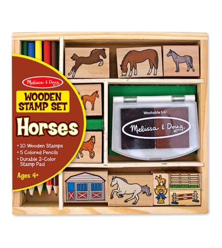 Дървени печати Melissa and Doug Кончета 12410