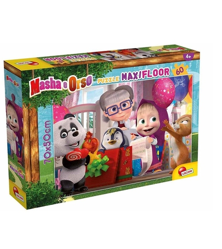 Пъзел Lisciani Masha and The Bear MAXI FLOOR Чудесен ден 60 ч.