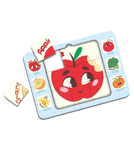 Двулицев когнитивен пъзел Raya Toys, 27 ч. с рамка