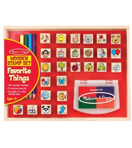 Дървени печати Melissa and Doug Важните неща 19362