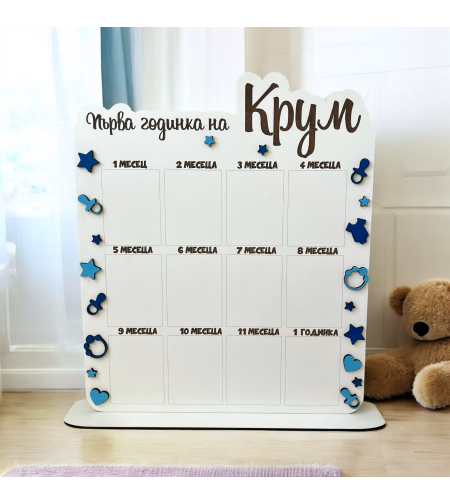 Табло за първата годинка -Крум