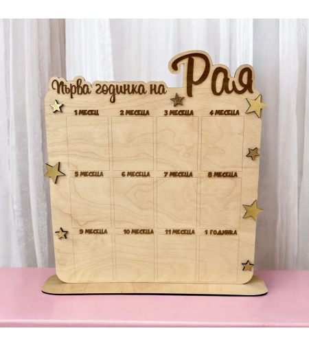 Табло за първата годинка - Рая