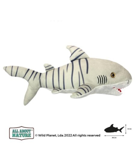Плюшена играчка, Тигрова акула 40см. Wild Planet
