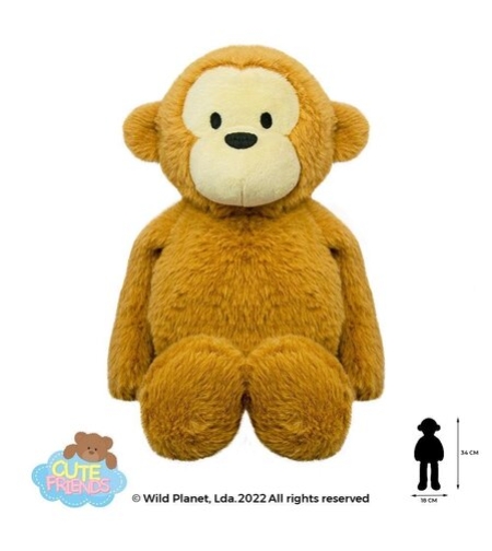 Плюшена играчка, Маймунка 34см Wild Planet