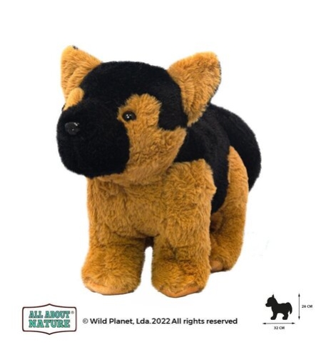 Плюшена играчка, Немска овчарка 25см. Wild Planet