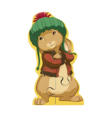 Дървен пъзел Benjamin Bunny, в торбичка