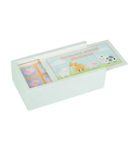 Домино в дървена кутия, фермерски животни (FSC®)