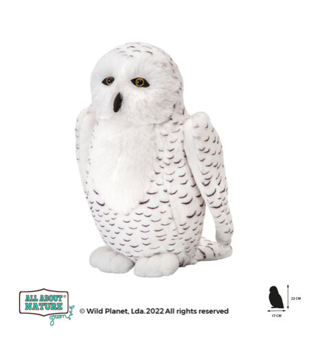 Плюшена играчка, Бял бухал 22см Wild Planet