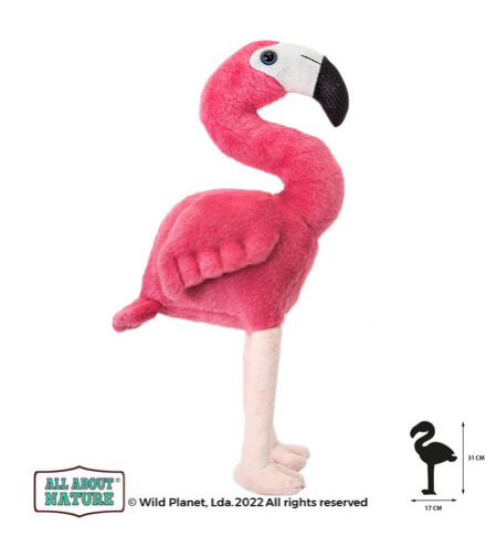Плюшена играчка, Фламинго 31см. Wild Planet