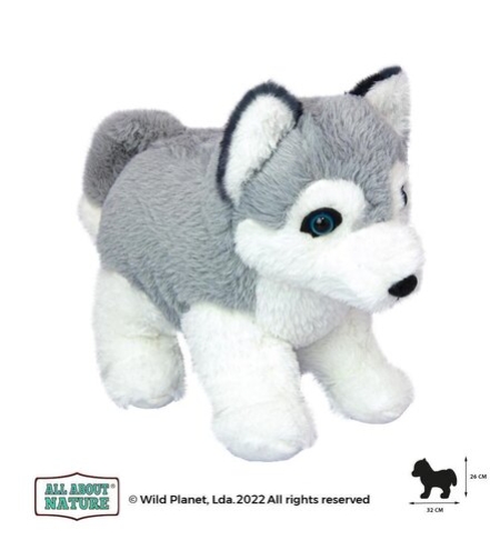 Плюшена играчка, Кученце Хъски 25см. Wild Planet