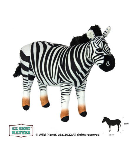 Плюшена играчка, Зебра 29см. Wild Planet