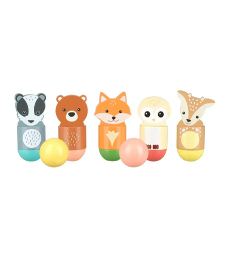 Дървен Боулинг с животни - Woodland Animals
