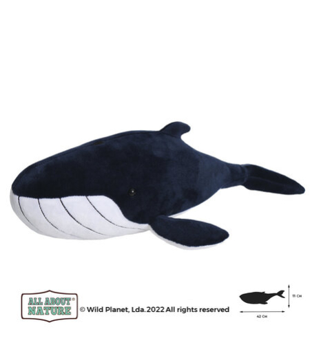 Плюшена играчка, Син Кит 40см. Wild Planet