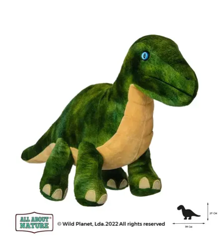 Плюшена играчка, Динозавър Brontosaurus 40см. Wild Planet
