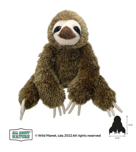 Плюшена играчка, Ленивец 36см. Wild Planet