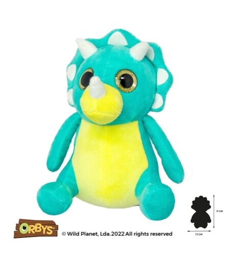 Плюшена играчка, Трицератопс 17см Wild Planet