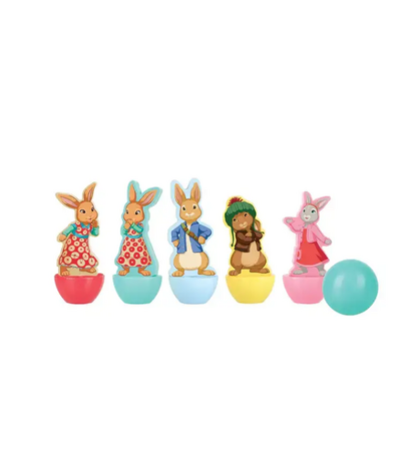 Дървен мини боулинг Peter Rabbit, 6 части