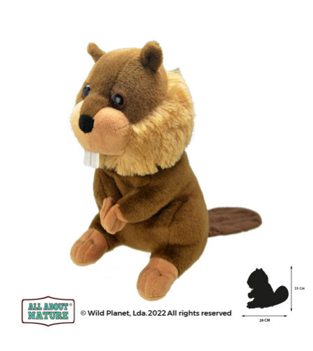Плюшена играчка, Бобър 28см Wild Planet