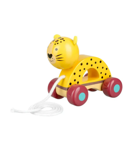 Играчка за дърпане Леопард - Jungle Animals