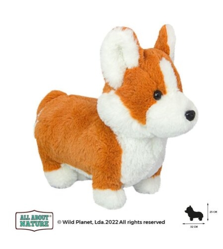 Плюшена играчка, Кученце корги 30см Wild Planet