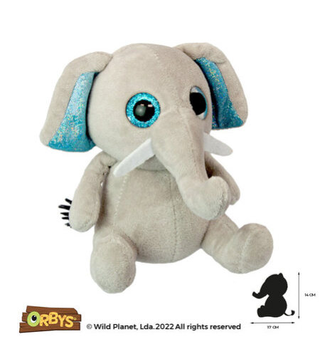 Плюшена играчка, Малко слонче 18см Wild Planet