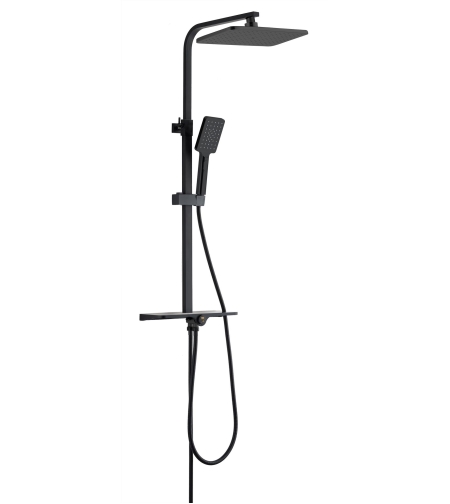 TPSK-705S  MIRAGE Душ система  без смесител (черна)