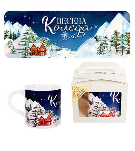 Коледна чаша в кутийка 9