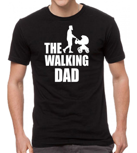 Черна мъжка тениска - The Walking Dad