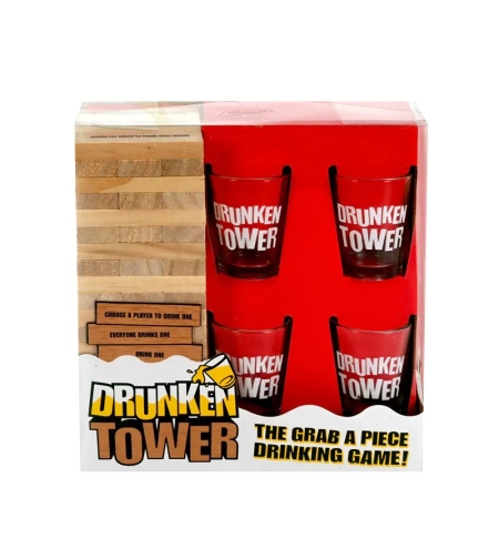 Настолна игра Дженга с шотове - Drunken tower