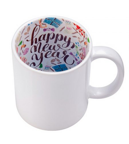 Коледна чаша с принт по избор - Happy new year