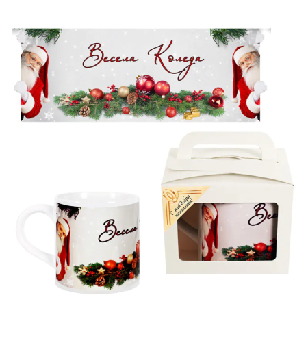 Коледна чаша в кутийка 6
