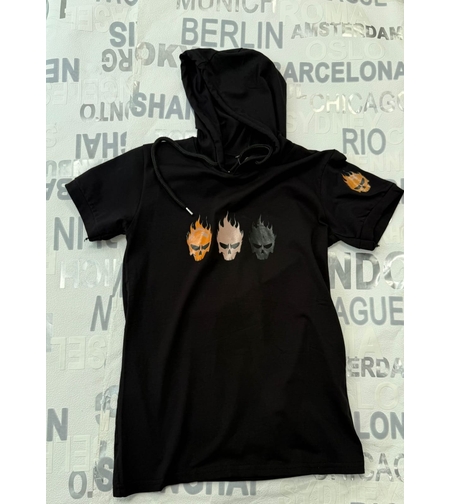 мъжка тениска с качулка