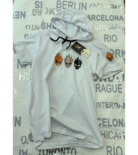 мъжка тениска с качулка