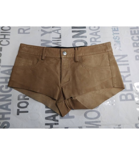 дамски къси панталони Replay-от естествена кожа