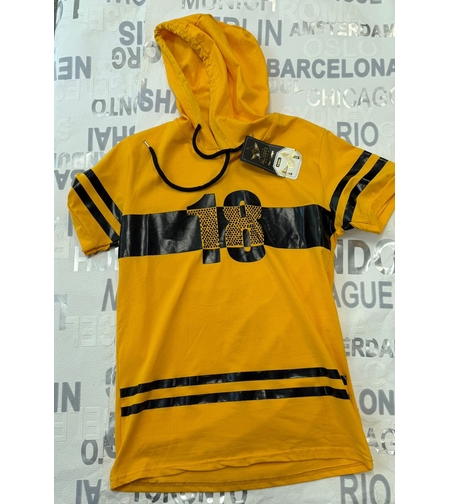 мъжка тениска с качулка