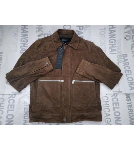 мъжко яке от естествена кожа Replay