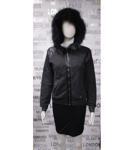 дамска жилетка с качулка