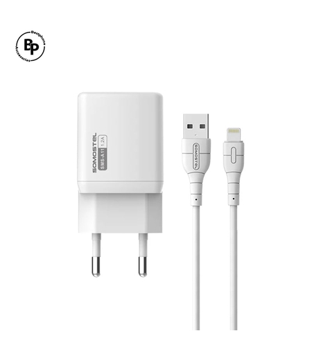 Зарядно Somostel SMS-A11, USB - Lightning, (1.2A) (6W) White
